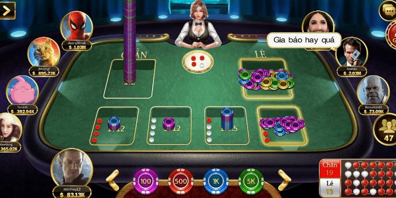 Bàn cược Xóc Đĩa tại chuyên mục Live Casino XIN88